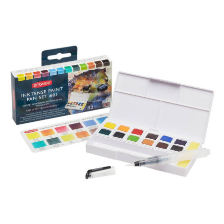 Derwent Inktense Paint Pan Set 01