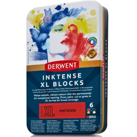 Derwent Inktense XL Blocks 6pc Tin