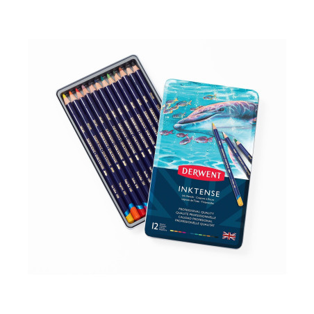 Derwent Inktense Pencils 12pc Tin