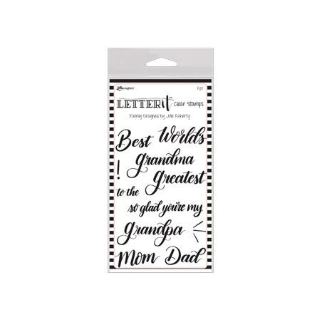 Ranger Letter It Clear Stamp - Family