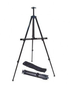 Black Aluminium Easel with Bag