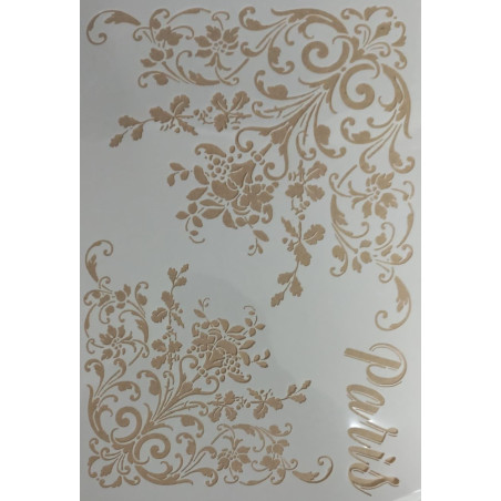 Scrapbook Studio A4 Stencil/Mask - Paris