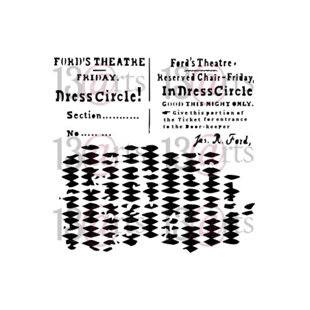 13 Arts 6X6 Stencil/Mask Dress Circle