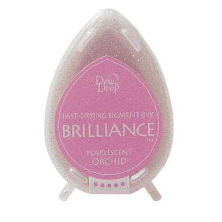 Tsukineko Brilliance Dewdrop Ink Pad - Pearlescent Orchid