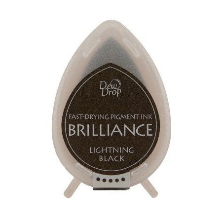 Tsukineko Brilliance Dewdrop Ink Pad - Lightning Black