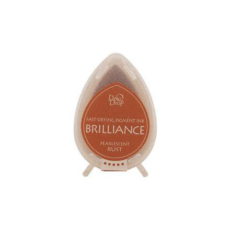 Tsukineko Brilliance Dewdrop Ink Pad - Pearlescent Rust