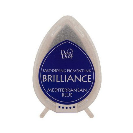 Tsukineko Brilliance Dewdrop Ink Pad - Mediteranean Blue