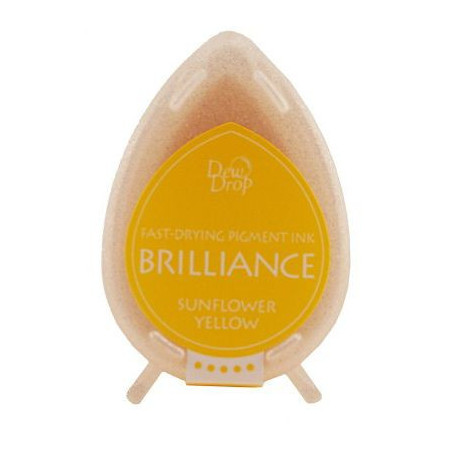 Tsukineko Brilliance Dewdrop Ink Pad - Sunflower Yellow