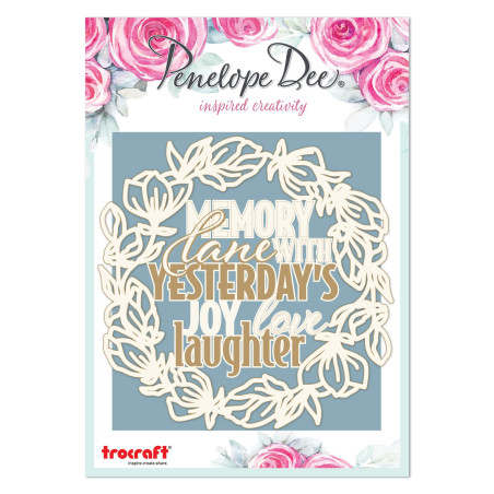 Penelope Dee Ashleigh May Chipboard - Memory Lane Floral Frame