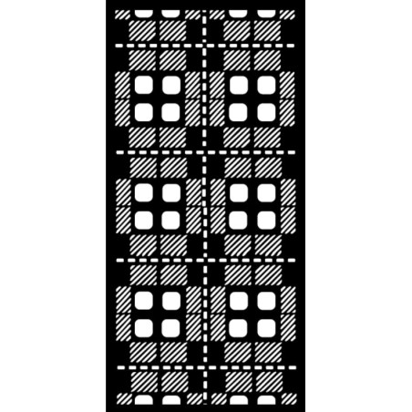 Stamperia Mask/Stencil Gear up for Christmas Fabric Pattern