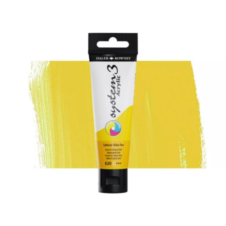 Daler Rowney System 3 Acrylic-59ml (620) Cadmium Yellow Hue
