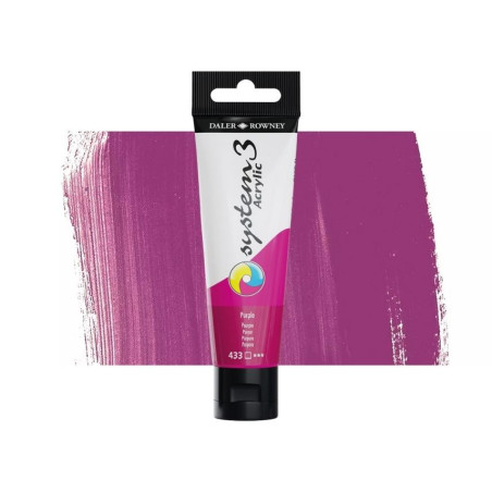 Daler Rowney System 3 Acrylic-59ml (433) Purple