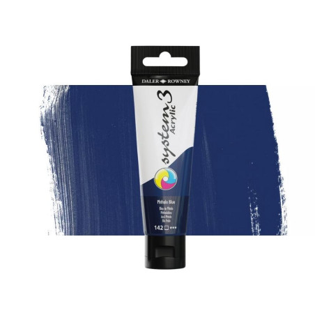 Daler Rowney System 3 Acrylic-59ml (142) Phthalo Blue