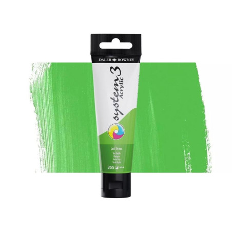 Daler Rowney System 3 Acrylic-59ml (355) Leaf Green