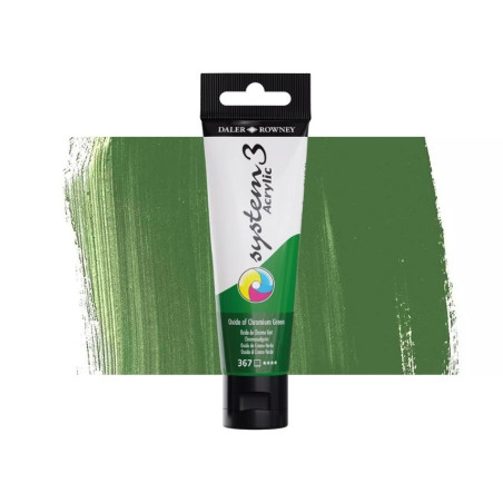 Daler Rowney System 3 Acrylic-59ml (367) Opaque Oxide of Chromium