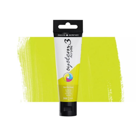 Daler Rowney System 3 Acrylic-59ml (368) Pale Olive Green