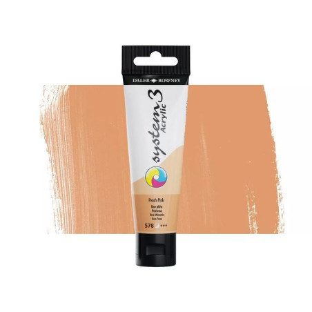 Daler Rowney System 3 Acrylic-59ml (578) Portrait Pink