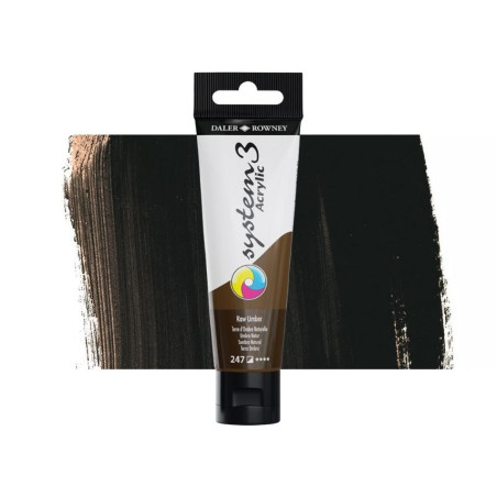 Daler Rowney System 3 Acrylic-59ml (247) Raw umber