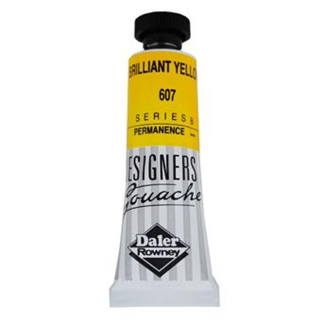 Daler Rowney Designers Gouache 15ml - Brilliant Yellow 607