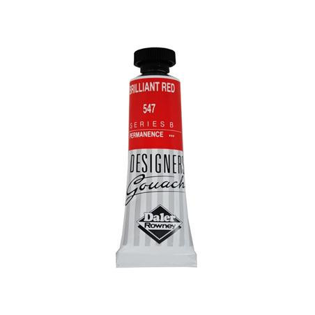 Daler Rowney Designers Gouache 15ml - Brilliant Red 547
