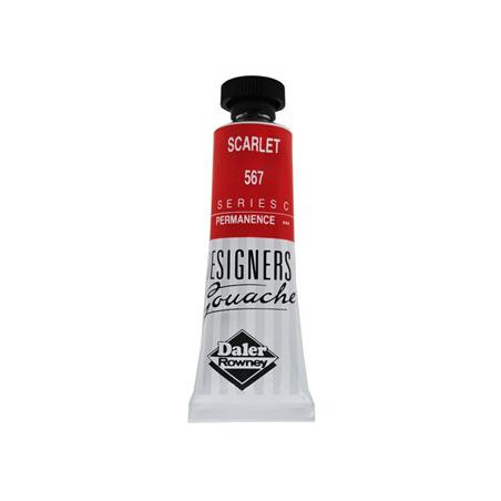 Daler Rowney Designers Gouache 15ml - Scarlet 567