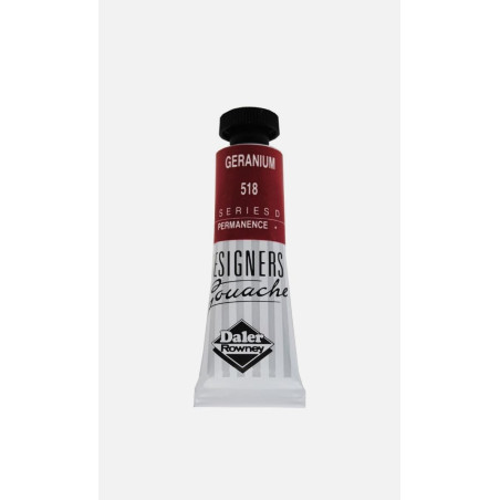 Daler Rowney Designers Gouache 15ml - Geranium 518