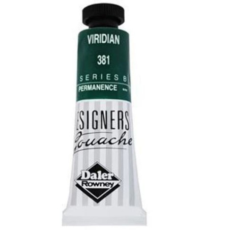 Daler Rowney Designers Gouache 15ml - Viridian 381
