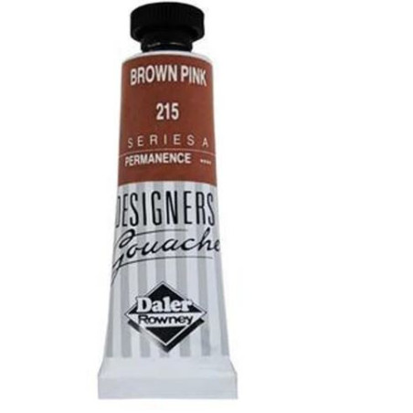 Daler Rowney Designers Gouache 15ml - Brown Pink 215