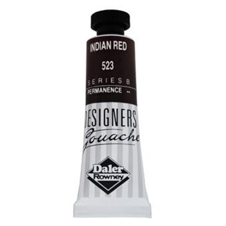 Daler Rowney Designers Gouache 15ml - Indian Red 523