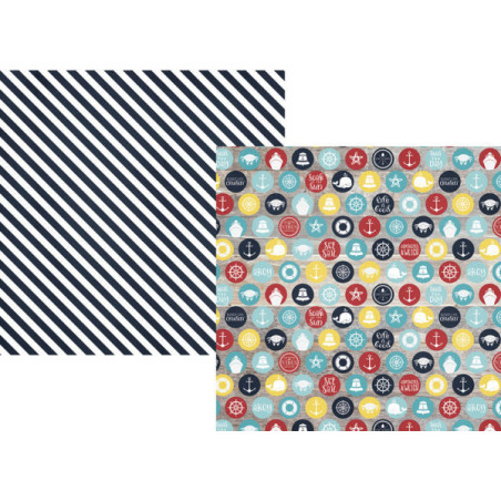 Simple Stories Cruisin' Paper - Explore The Shore