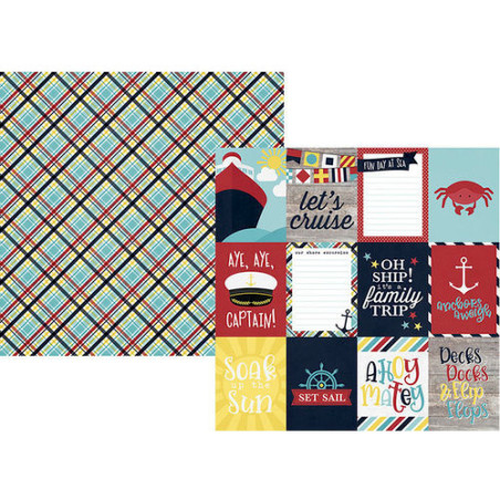 Simple Stories Cruisin' Paper - 3 x 4 Elements