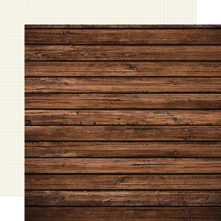 Simple Stories Color Vibe 12 x 12 Scrapbook Paper - Elm/Cream Grid