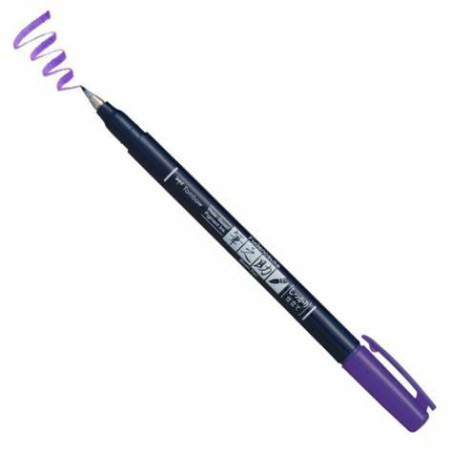 Tombow Fudenosuke Brush Pen Hard Tip -Purple