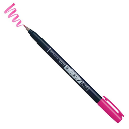 Tombow Fudenosuke Brush Pen Hard Tip - Pink