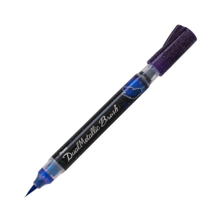 Pentel Dual Metallic Brush Blue/Green
