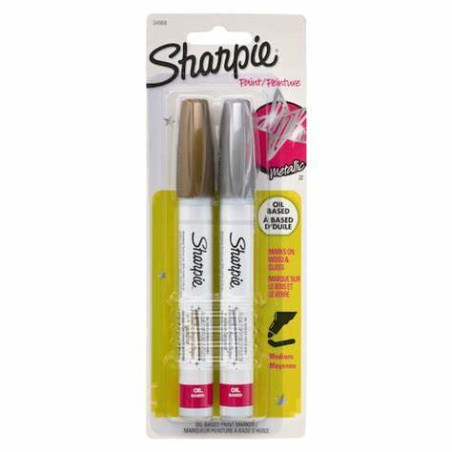 Sharpie Oil-Based Paint Marker Medium Point - Silver\Gold