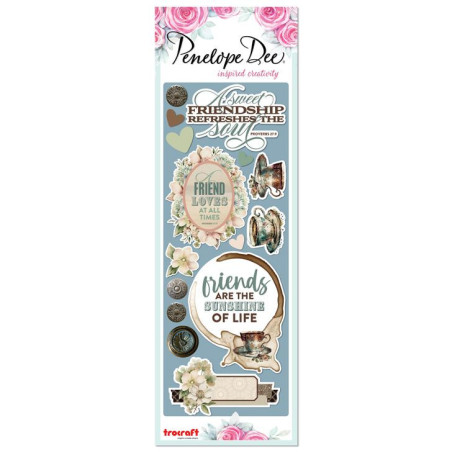 Penelope Dee Mocha Journal Stickers