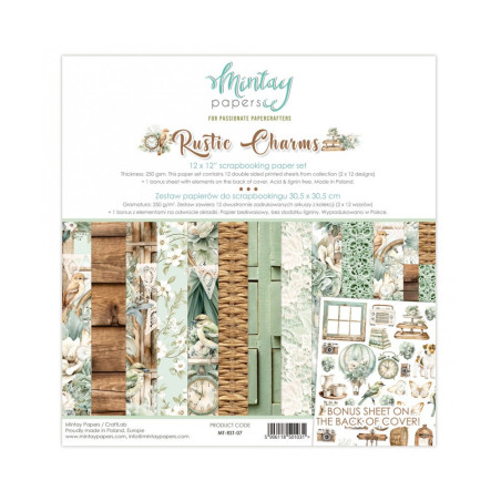 Mintay 12 x 12 Paper Pad - Rustic Charms