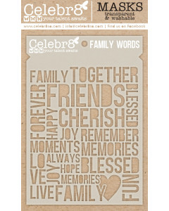 Celebr8 Mask - Family Words