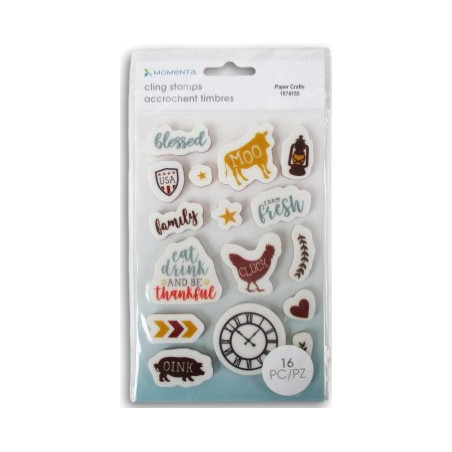 16 Farm Animals Stamps Farmhouse Crafts