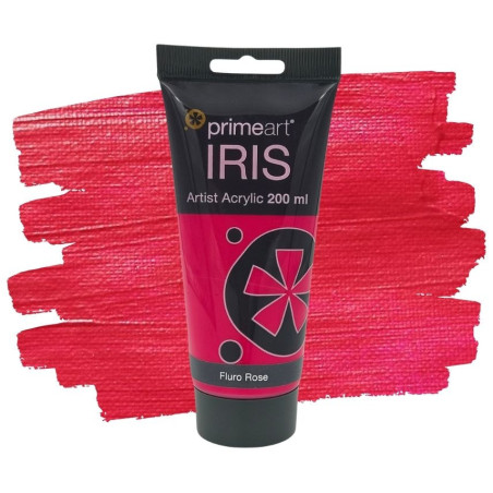 Primeart Iris Acrylic 200ml 156 Fluro Rose