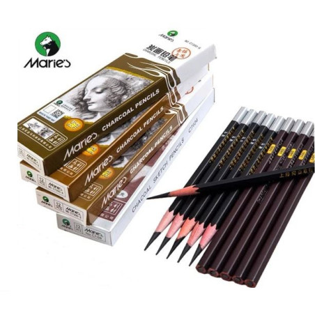 Marie's Charcoal Pencils - Neutral