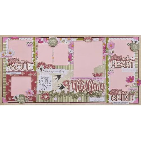 Scrap Collections Field of Flowers Paper Kits - Wildflower