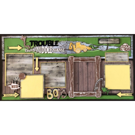 Scrap Collections Paper Kits - Trouble Is My Middle Name