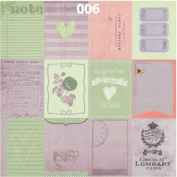 Scrap Collections  Blissfull 12 X 12 Scrapbook Paper - 006