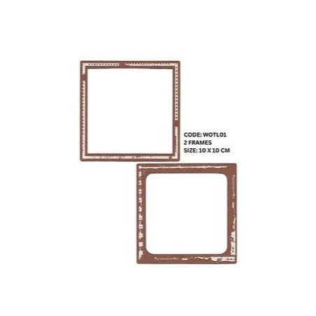 Scrap Collections Chipboard- 2 Frames