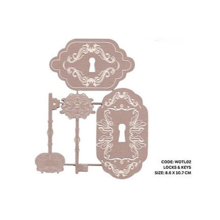 Scrap Collections Chipboard- Locks & Keys