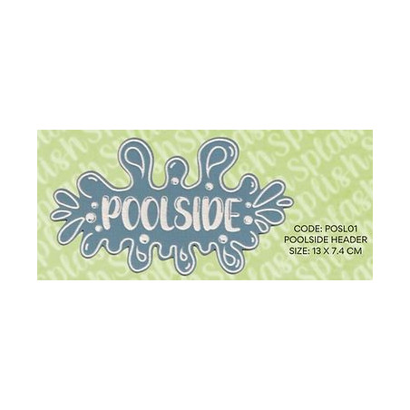 Scrap Collections Chipboard- Poolside Header