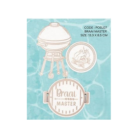 Scrap Collections Chipboard- Braai Master