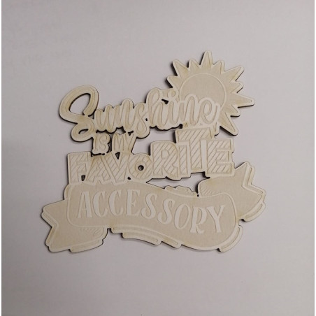 Scrap Collections Down By The Sea Chipboard - Sunshine